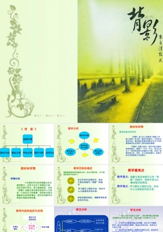 09年江苏地区八年级语文科背影说课课件