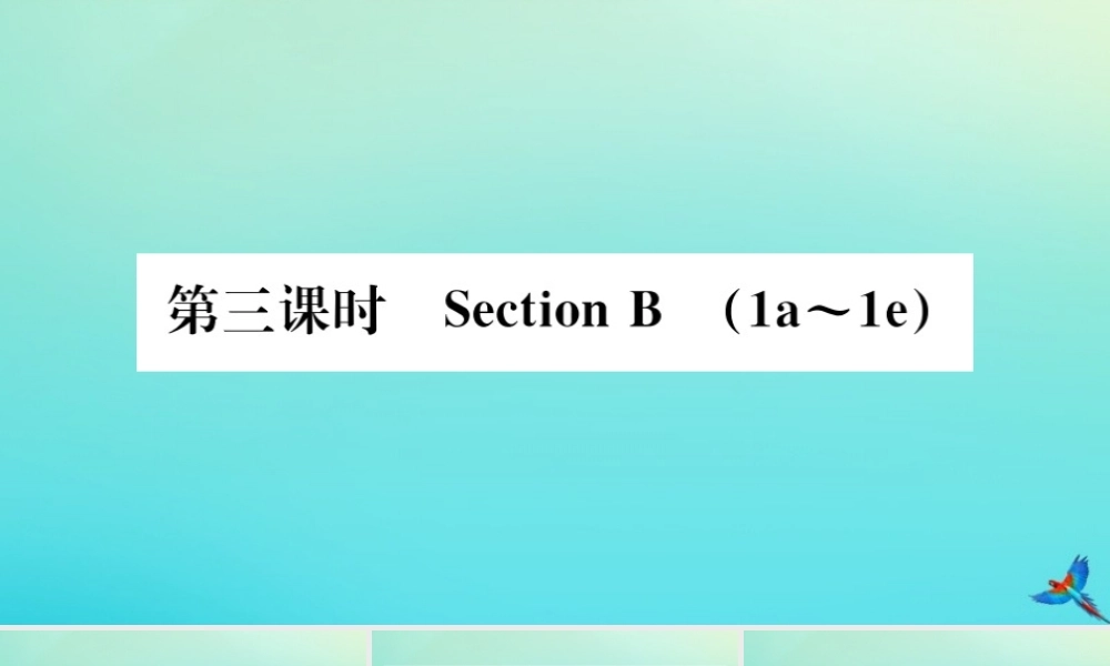(河南专版)九年级英语全册 Unit 3 Could you please tell me where the restrooms are(第3课时)习题课件 (新版)人教新目标版 课件