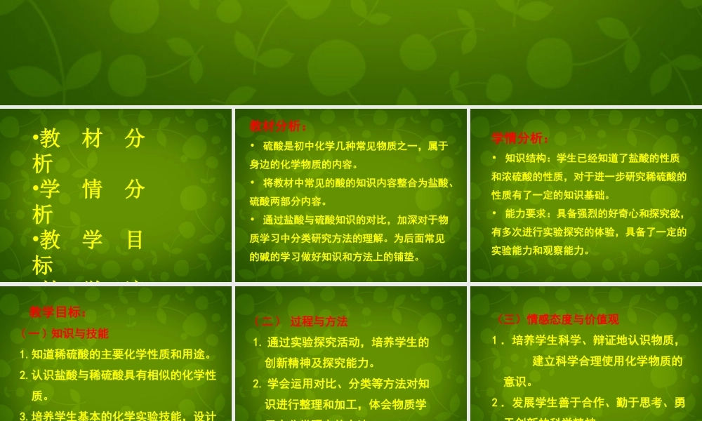 九年级化学上册 硫酸课件 新人教版 课件