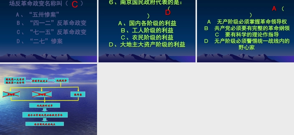 七年级历史北伐战争课件1 鲁教版 课件