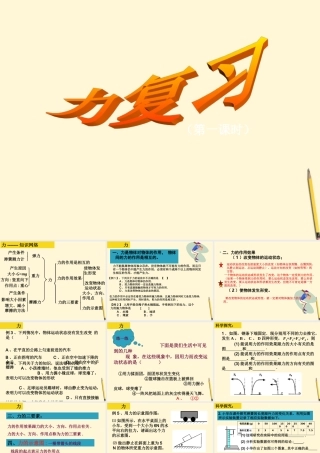 中考物理下学期 运动和力复习课件 苏教版 课件