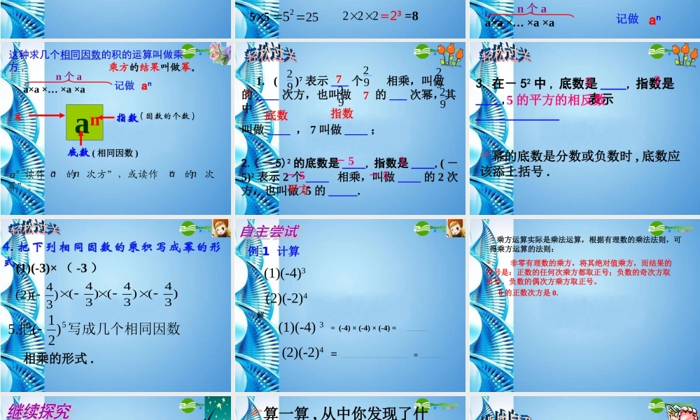 七年级数学上册 (有理数的乘方)课件 沪科版 课件