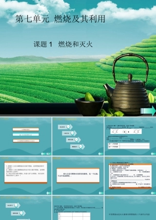 九年级化学上册 第七单元 燃料及其利用 课题1 燃烧和灭火课堂导学课件 (新版)新人教版 课件