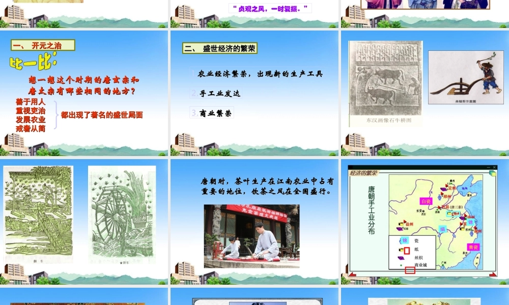 七年级历史下册 第一单元第3课(从武周政治到开元盛世)课件 华师大版 课件