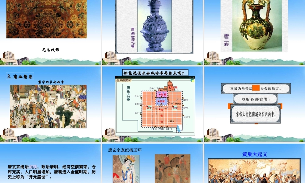 七年级历史下册 第一单元第3课(从武周政治到开元盛世)课件 华师大版 课件