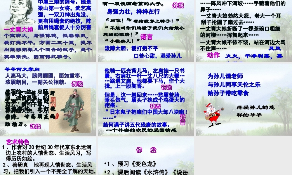 九年级下语文蒲柳人家课件人教版 课件