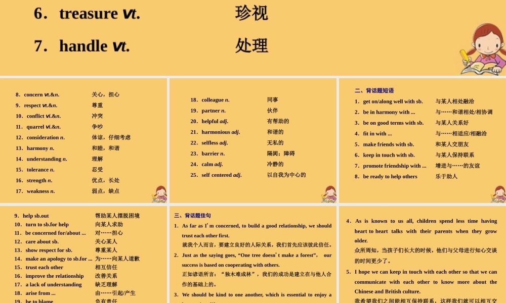 (江苏专用)高考英语二轮复习 捡分篇 晨读周计划课件