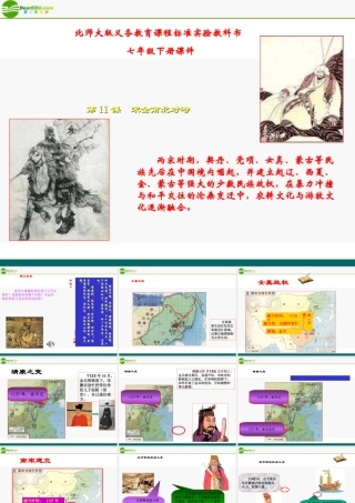 七年级历史下册 第11课(宋金南北对峙)课件1 北师大版 课件