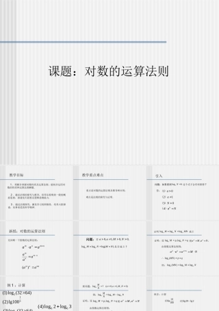 XINGZHI 广东省广州市高一数学对数课件必修1