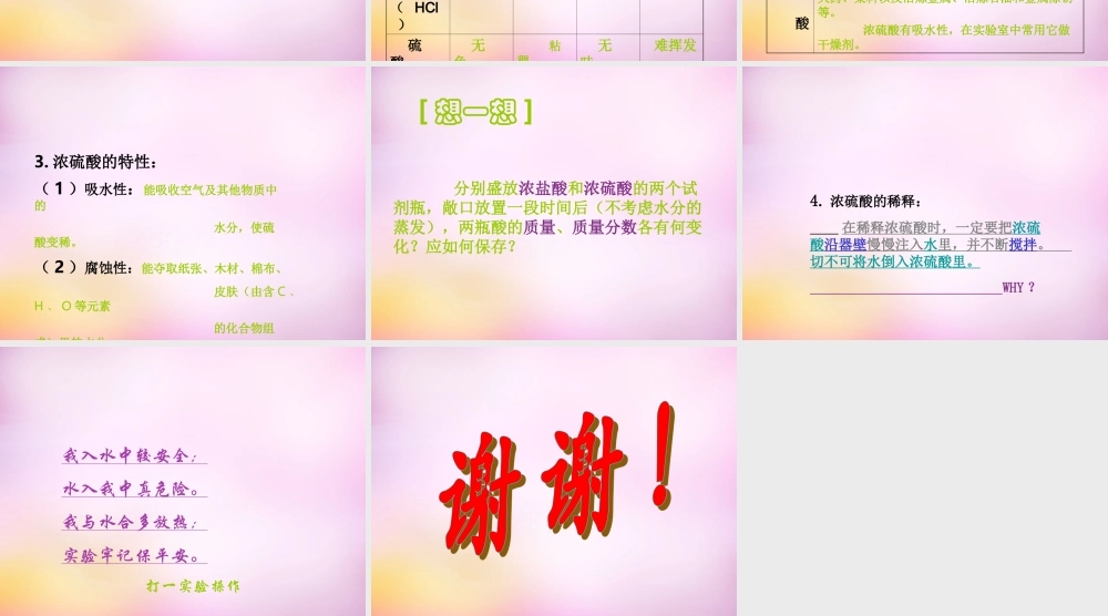 九年级化学下册 第十单元 课题1 常见的酸和碱课件 新人教版 课件