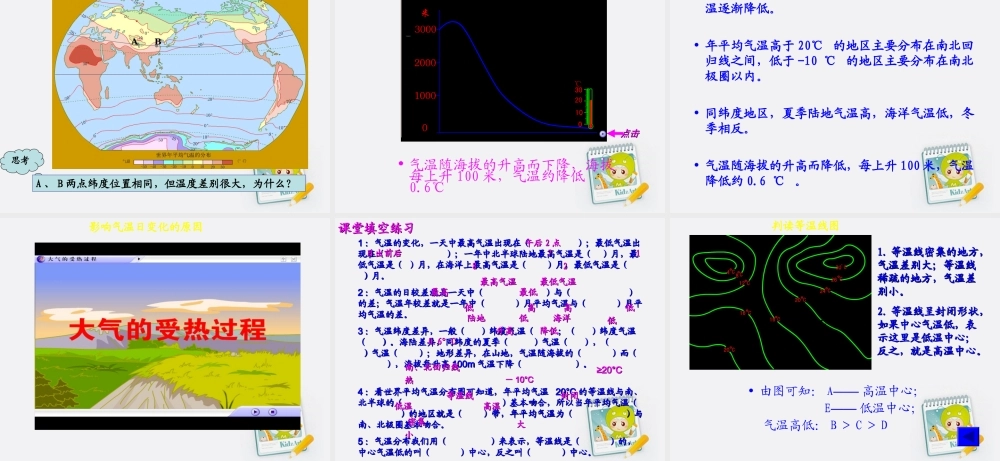 七年级地理上册 第三章(天气和气候)第二节(气温和气温的分布)教学课件课件 人教新课标版 课件