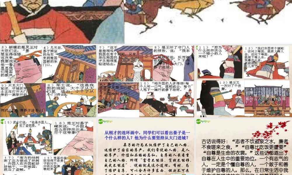 七年级政治下册 第1课彼此尊重才能赢得尊重课件 人教新课标版 课件