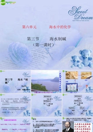 九年级化学 海水制碱(第一课时)课件 鲁教版 课件