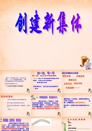 七年级政治上册 第一课 第2框 创建新集体课件 新人教版 课件