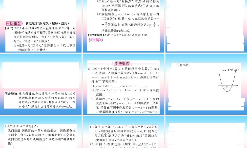 (课标版通用)中考数学总复习 第三轮 大专题突破 挑战满分 大专题(四)习题课件