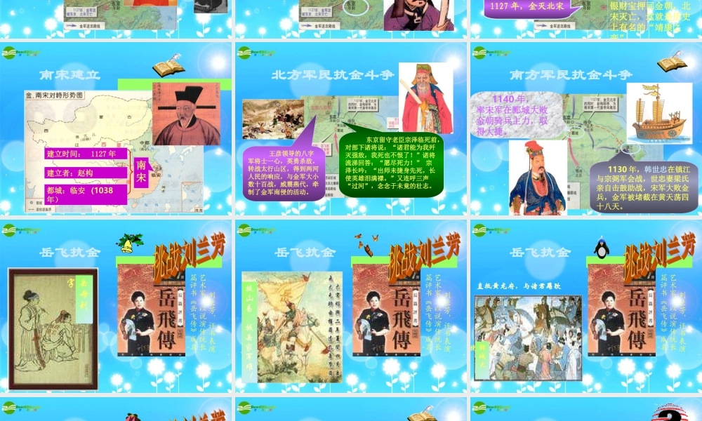 七年级历史下册 第11课(宋金南北对峙)课件 北师大版 课件