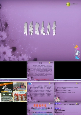 七年级政治上册 第四单元第三节 团结就是力量课件 湘教版 课件