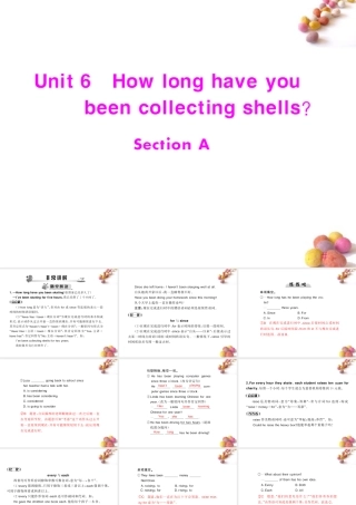 (随堂优化训练)八年级英语下册 Unit6 Section A 配套课件 人教新目标版 课件