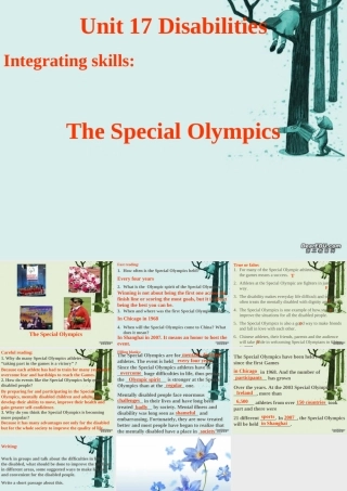 unit17Integrating1 江苏地区高二英语 第17单元全套ppt课件 人教版 江苏地区高二英语 第17单元全套ppt课件 人教版