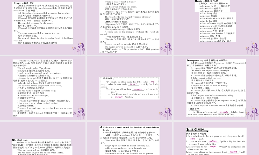 中考英语复习 第一篇 教材过关 九全 第21课时 Units 11 12课件