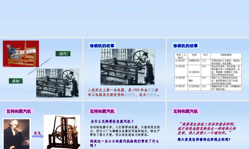 九年级历史上册  第六单元第17课英国工业革命课件 华东师大版 课件