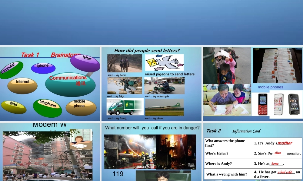 中考英语研讨会 通讯课件