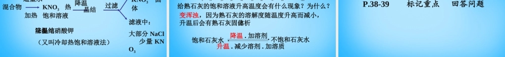 九年级化学下册 92 溶解度课件2 新人教版 课件