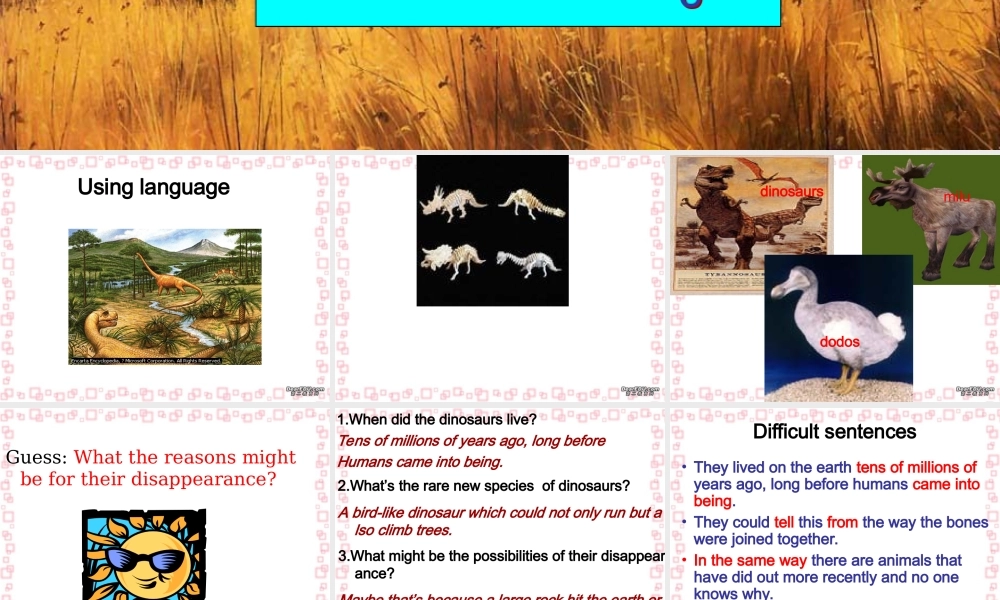 M2 Unit4 readingIIP4 高一英语Unit4全单元课件[整理五个]新课标 人教版