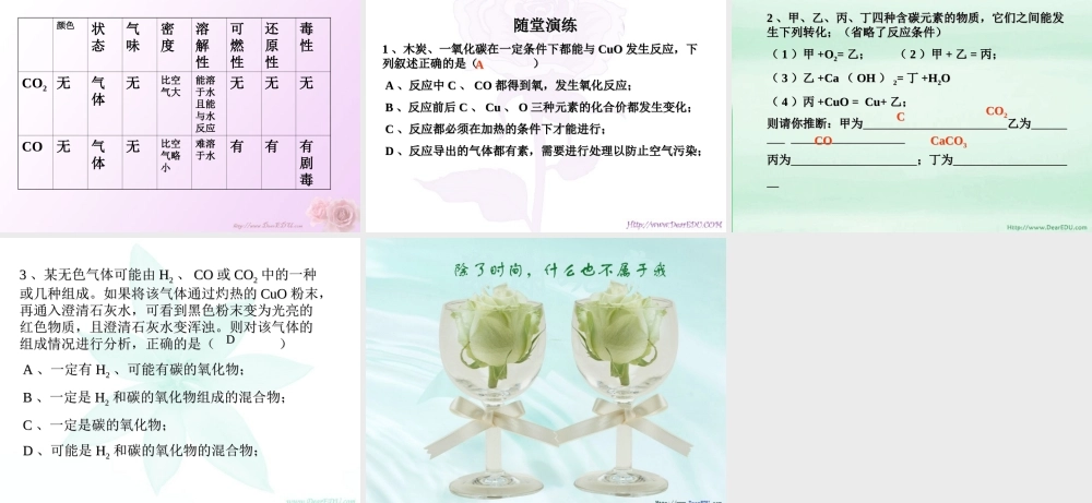 一氧化碳 人教新课标版 课件