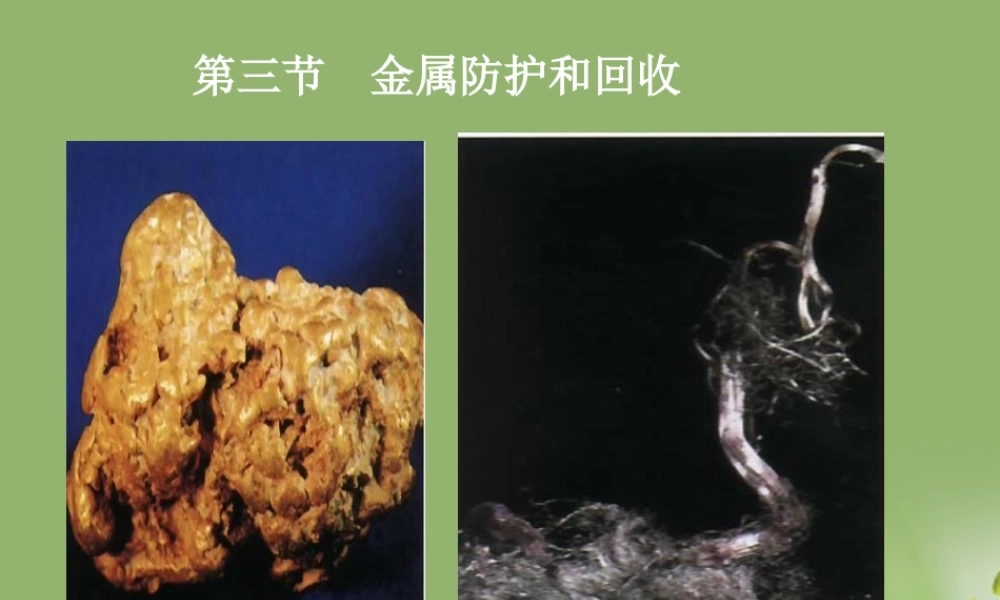 九年级化学上册 金属的防护和回收课件2 沪教版 课件