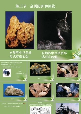 九年级化学上册 金属的防护和回收课件2 沪教版 课件