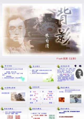 (背影)教学课件7 八年级语文上册第二单元(背影)课件7套人教版 八年级语文上册第二单元(背影)课件7套人教版