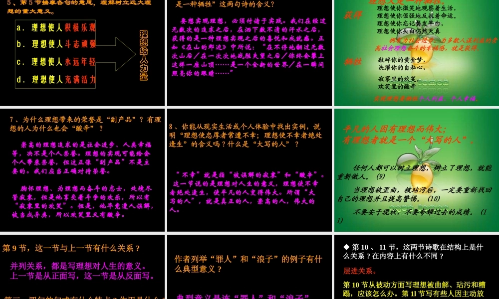 (理想)课件4 七年级语文上册第一单元(口语交际综合性学习这就是我)课件4套人教版