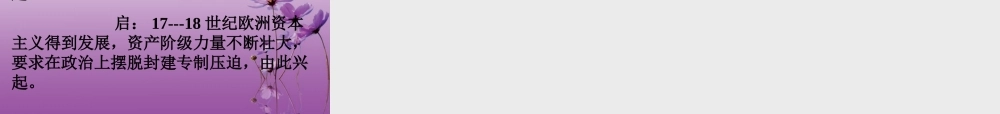 九年级历史下册 24(欧洲启蒙思想)课件 华东师大版 课件