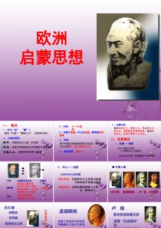九年级历史下册 24(欧洲启蒙思想)课件 华东师大版 课件