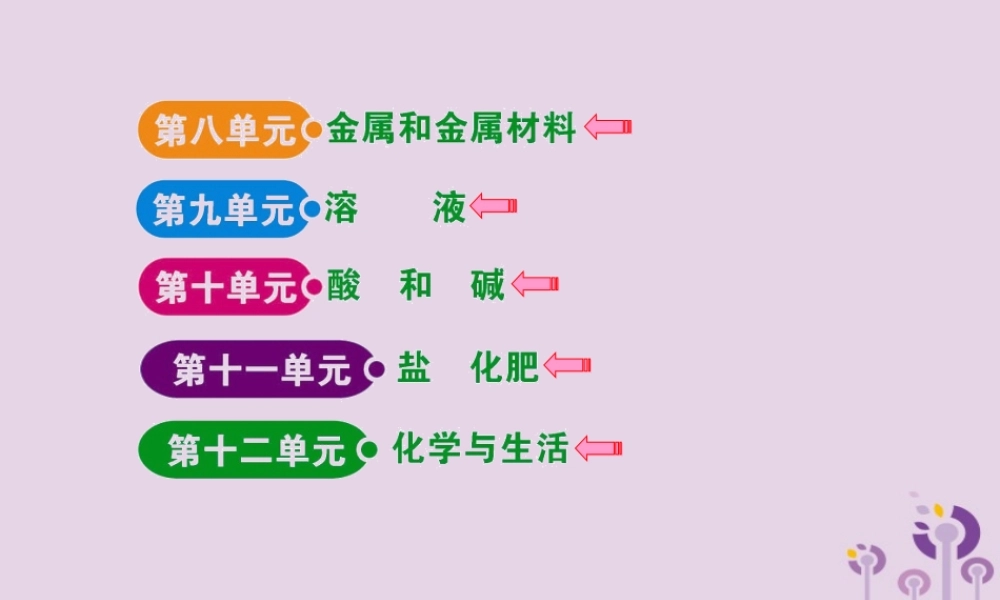 九年级化学下册 目录素材 (新版)新人教版 素材