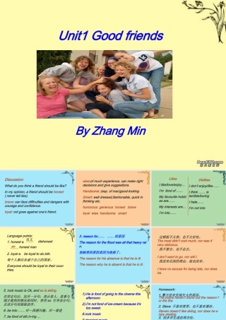 Unit1 Good Friends课件示例一 人教版 课件