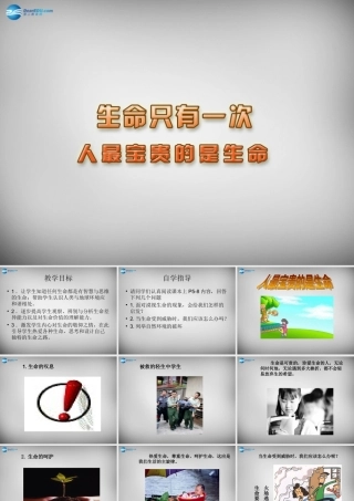 七年级政治下册 14.2 人最宝贵的是生命课件 苏教版 课件