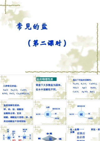 九年级化学生活中常见的盐 2课件粤教版 课件