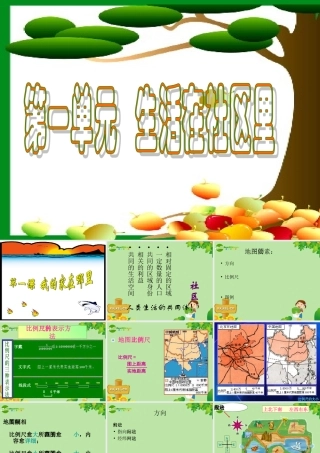 七年级历史与社会上册 第一单元(生活在社区里)复习课件 人教新课标版 课件