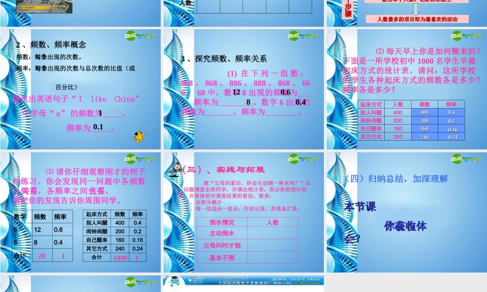 七年级数学上册 5.1数据的收集公开课课件 华东师大 课件
