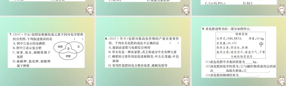 九年级化学下册 第十一单元 盐 化肥 课题2 化学肥料 第1课时 化学肥料课件 (新版)新人教版 课件
