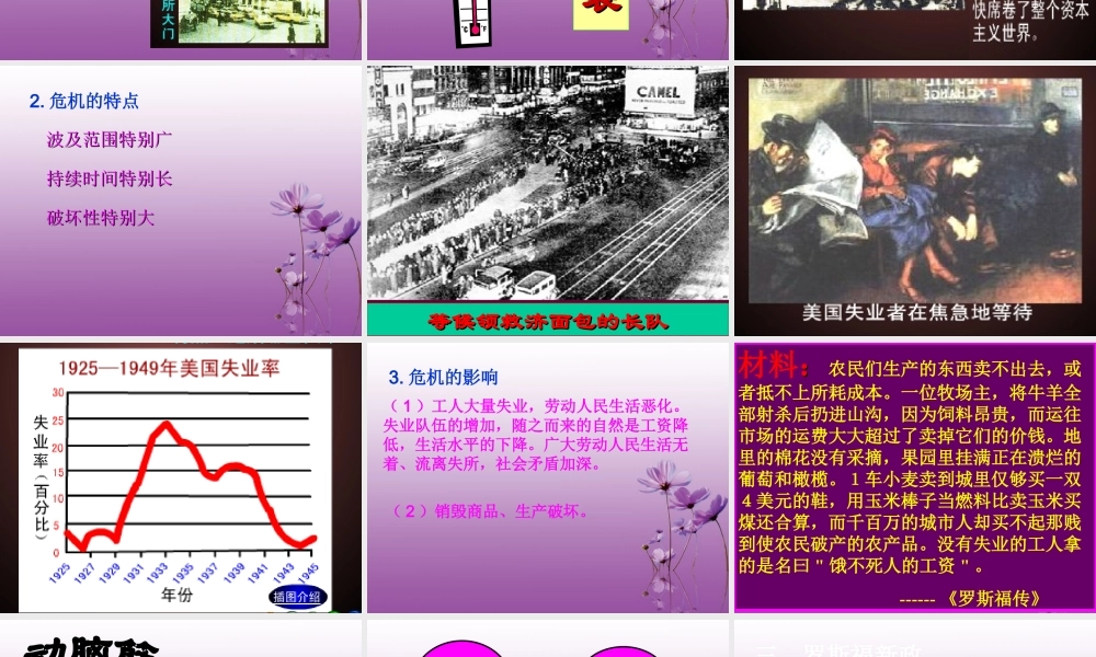 九年级历史下册 24(经济大危机)课件 鲁教版 课件