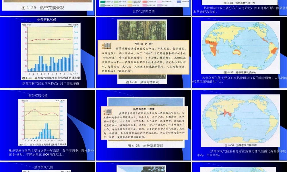 七年级地理上册：第四章第四节 世界主要气候类型(课件)湘教版 课件