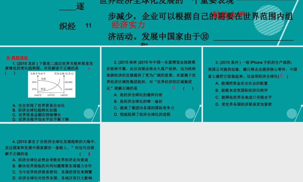 九年级历史下册 第16课 世界经济的 全球化 课件 新人教版 课件