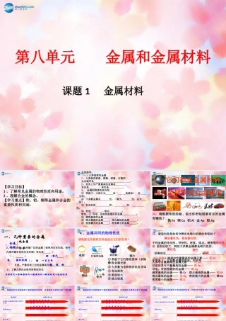 九年级化学下册 第8单元 课题1 金属材料课件3 (新版)新人教版 课件