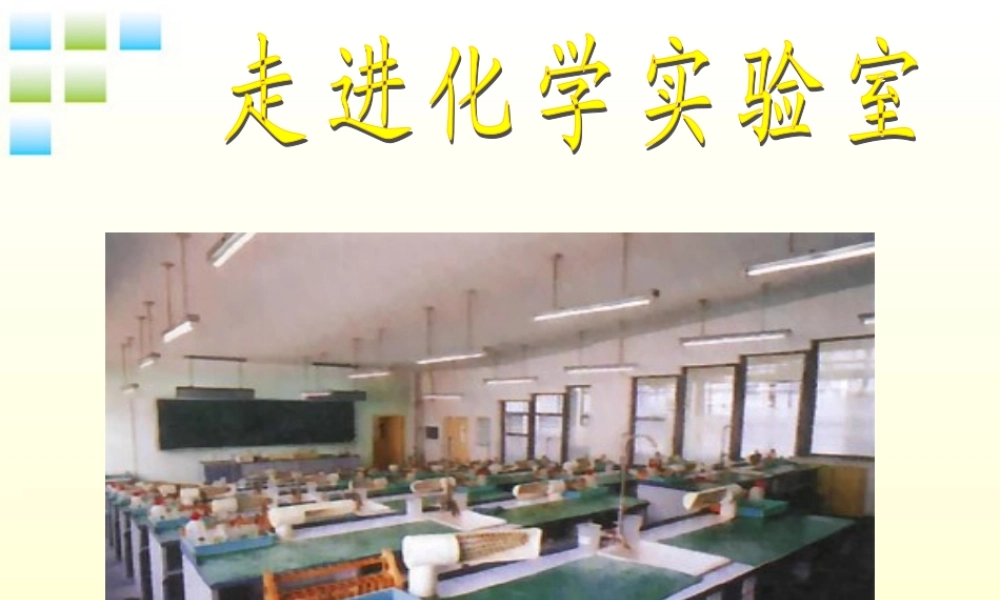 九年级化学 第一单元课题3走进化学实验室课件2 人教新课标版 课件
