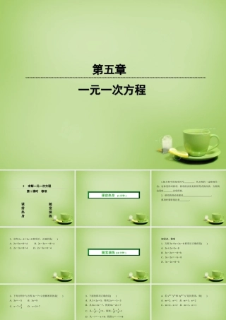 45分钟 七年级数学上册 5.2.1 移项课件 (新版)北师大版 课件