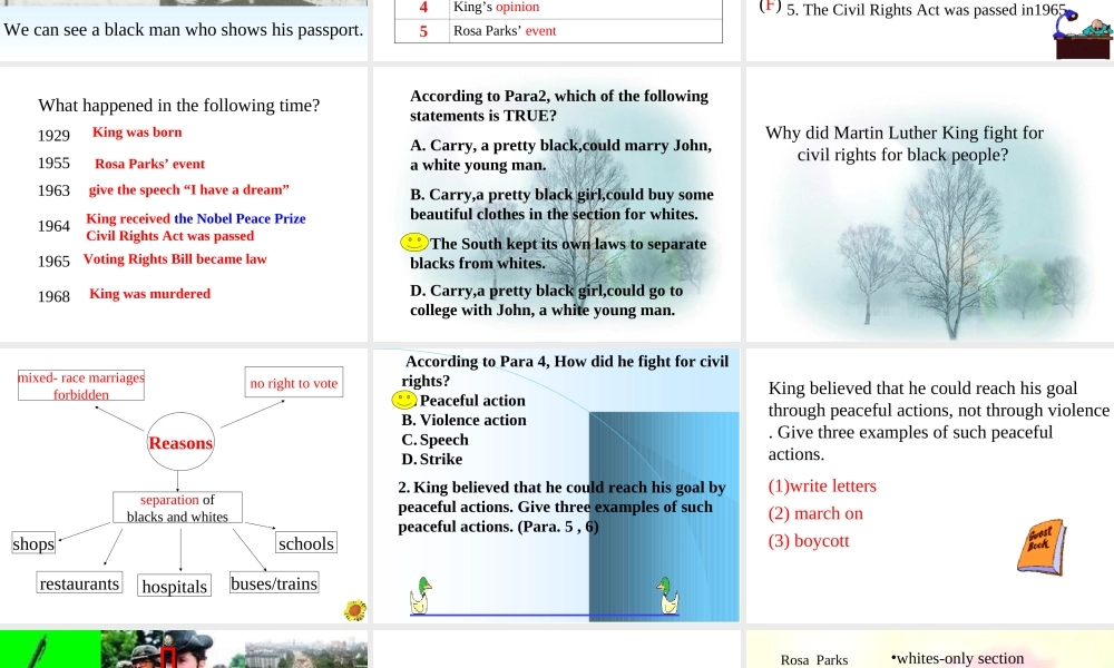 unit14 The 2nd period-readingluo Unit14 Freedom fighters全单元课件 新课标 人教版 Unit14 Freedom fighters全单元课件 新课标 人教版