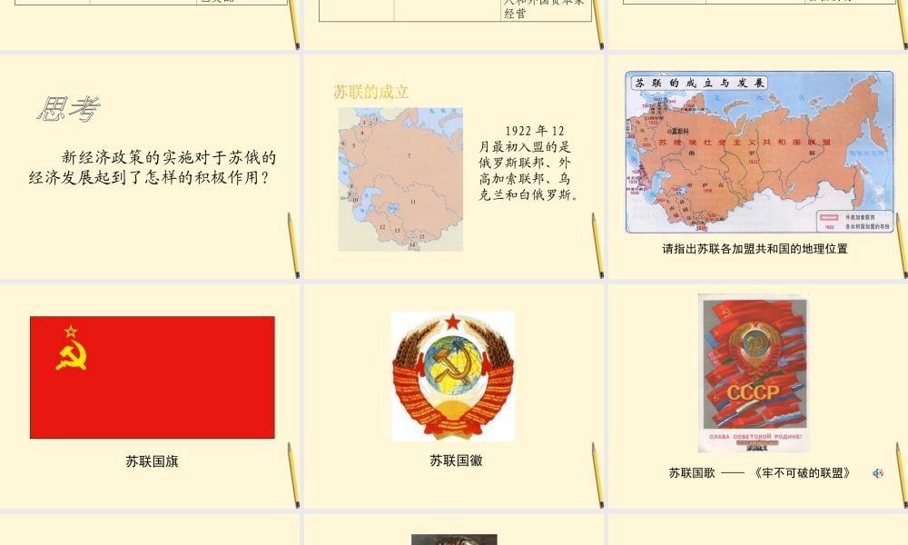 九年级历史下册 12(对社会主义道路的探索)课件 鲁教版 课件